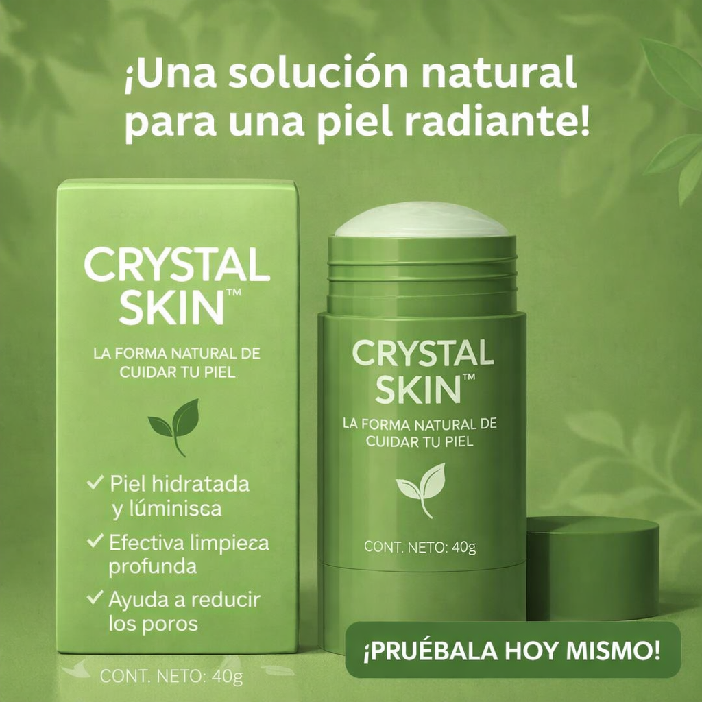Crystal Skin™️ - Mascarilla en Barra Enriquecida con Té Verde