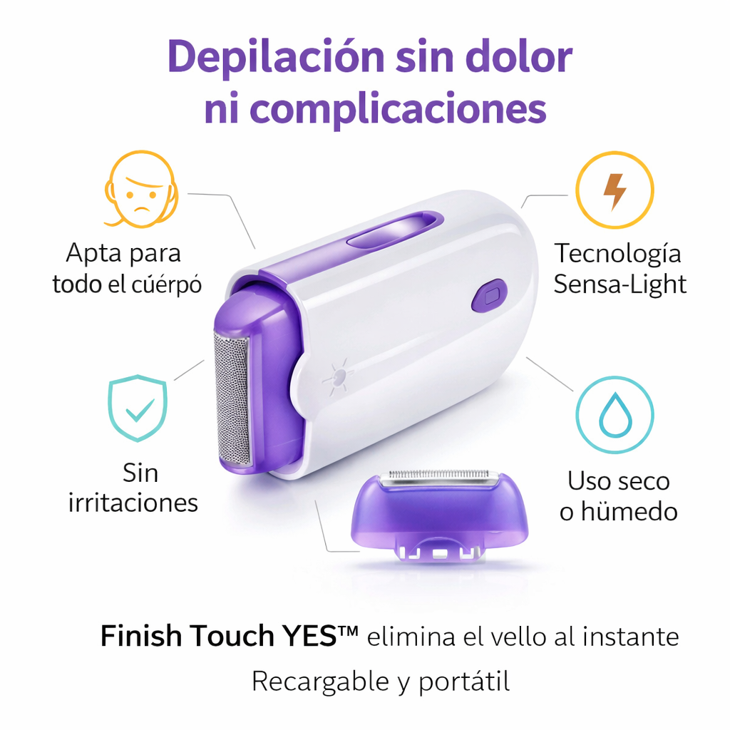 Depiladora Finish Touch YES™ – Suavidad sin irritación