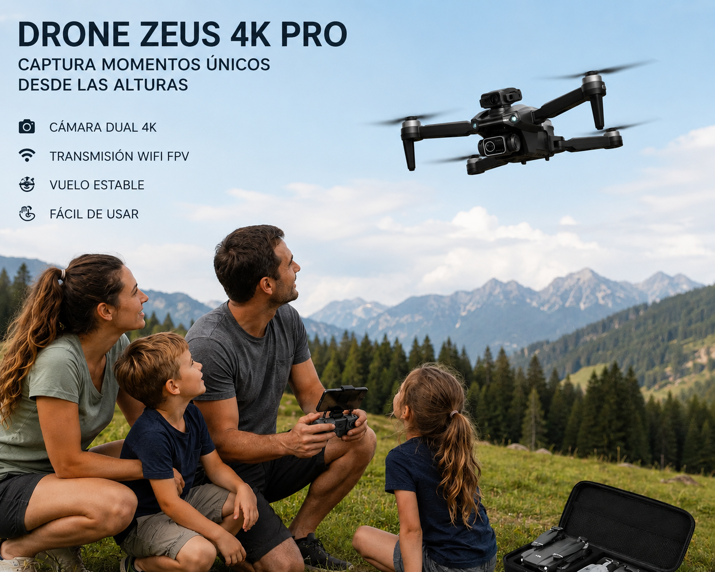 DRONE ZEUS Camera 4K PRO Wifi