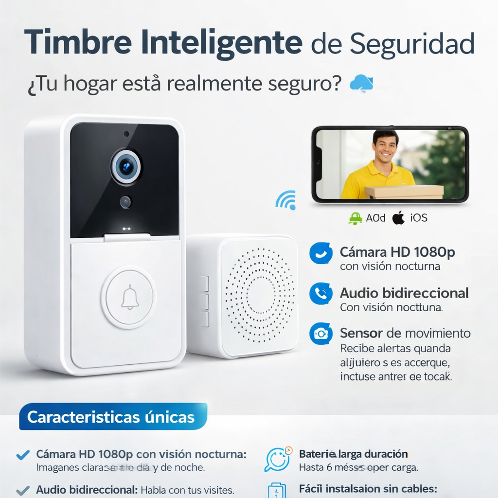 Timbre de Seguridad Smart Recargable
