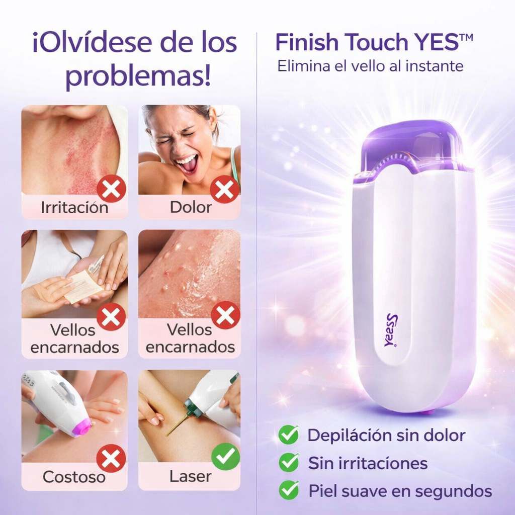 Depiladora Finish Touch YES™ – Suavidad sin irritación
