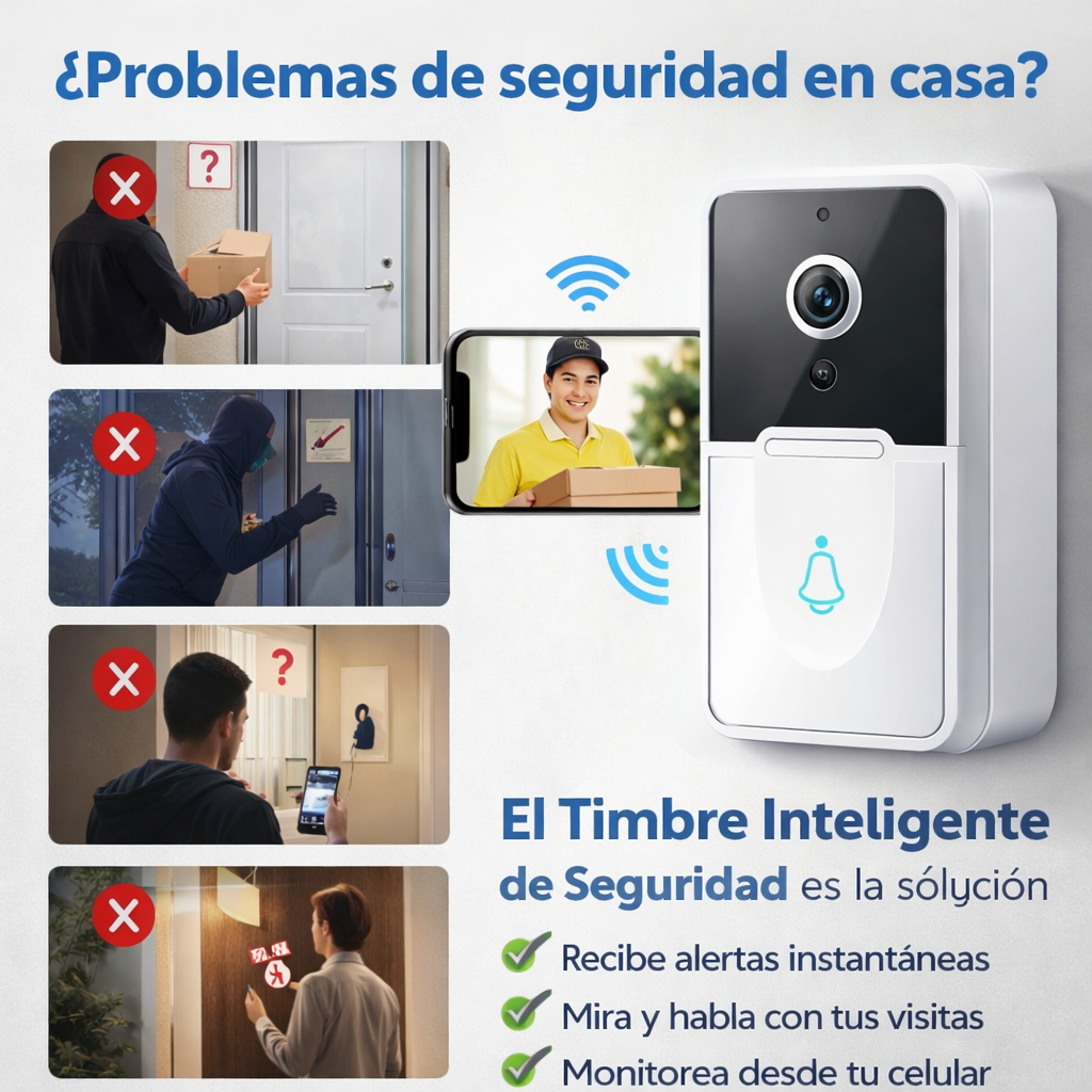 Timbre de Seguridad Smart Recargable